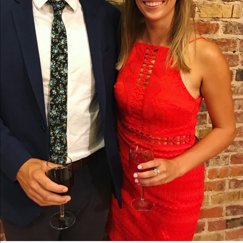 Topshop Red Dress